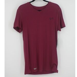 TLF Focus V-Neck Mens T-Shirt Regal Mauve Bamboo Blend Gym Training 21003 Small